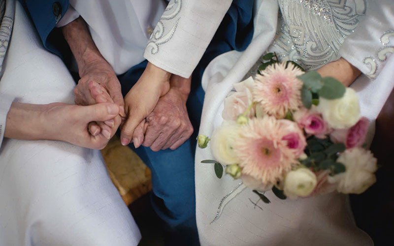 Chị Lý trong giây phút tạm biệt bố xuất giá&nbsp;