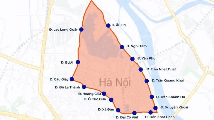 UBND TP Hà Nội trình dự thảo mới nhất về đề án Vùng phát thải thấp trong vành đai 1, giai đoạn 1 (1/7-31/12/2026), thí điểm tại phường Hoàn Kiếm. (Ảnh: VTV)