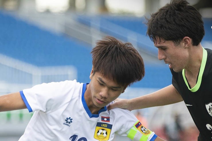 U17 Lào không thể chống đỡ trước sức mạnh áp đảo của U17 Australia