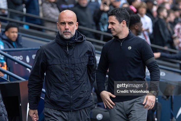 Arteta và Pep Guardiola trên thực tế có mùa giải không thực sự ấn tượng