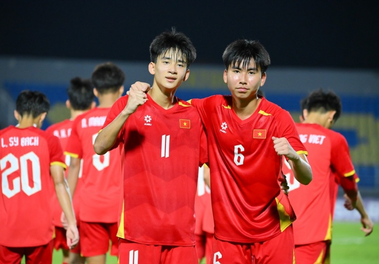 U17 Việt Nam liên tiếp tạo ra những chiến thắng thuyết phục. (Ảnh: VFF)