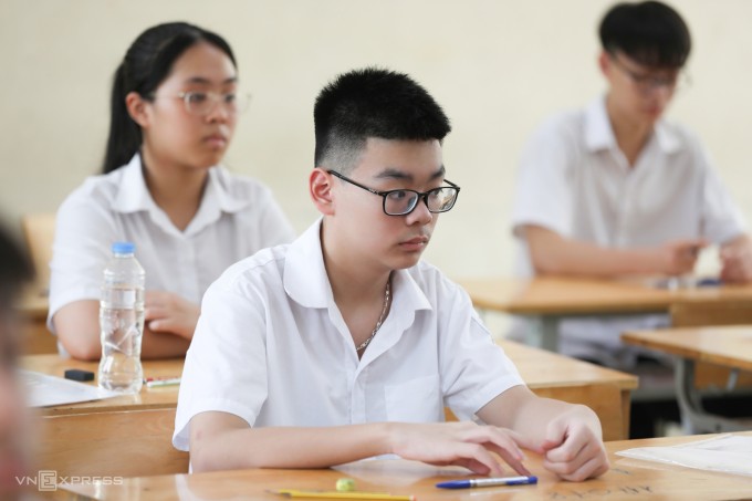 Học sinh thi lớp 10 ở Hà Nội năm 2025. Ảnh: Tùng Đinh
