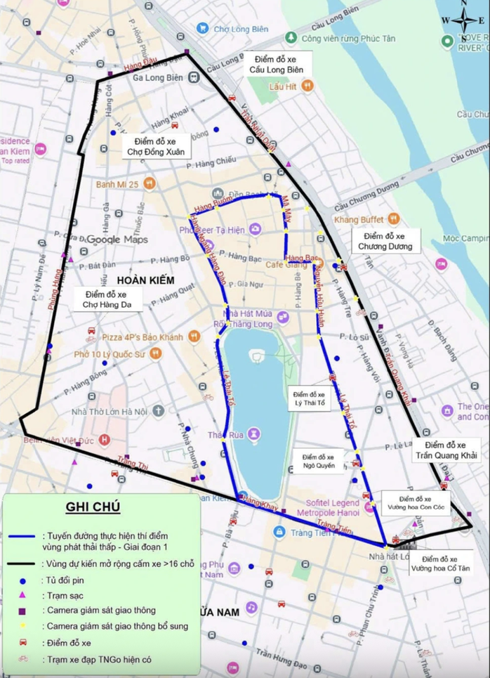 Khu vực Hà Nội dự kiến triển khai vùng phát thải thấp từ ngày 1-7. Ảnh: CTV