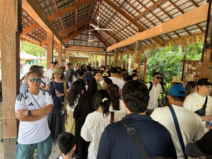 Khu safari ở Phú Quốc sáng 25/4. Ảnh: NVCC