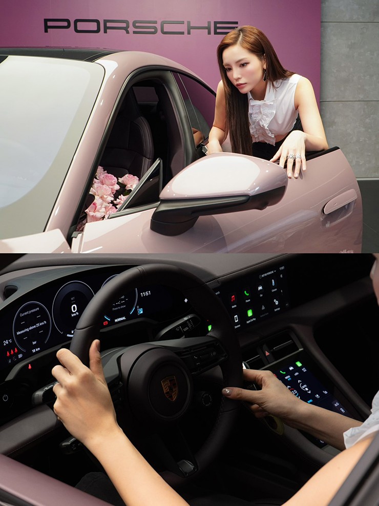 "Chia tay" Range Rover, Kỳ Duyên lên đời Porsche Taycan cực cá tính - 4