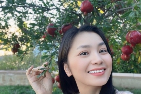 Vườn rau trong biệt thự nhà Diệu Hương ở Mỹ