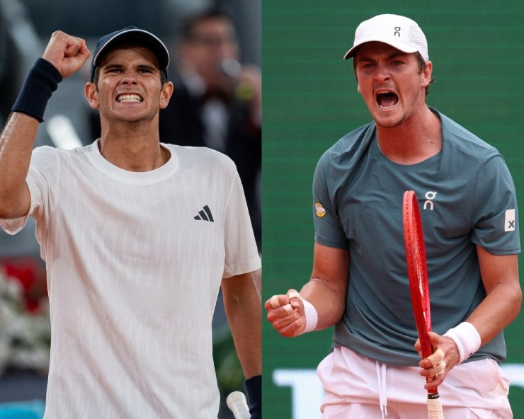 Trận đấu rất đáng được chờ đợi giữa hai ngôi sao thế hệ mới, Jodar (bên trái) và Fonseca (bên phải)