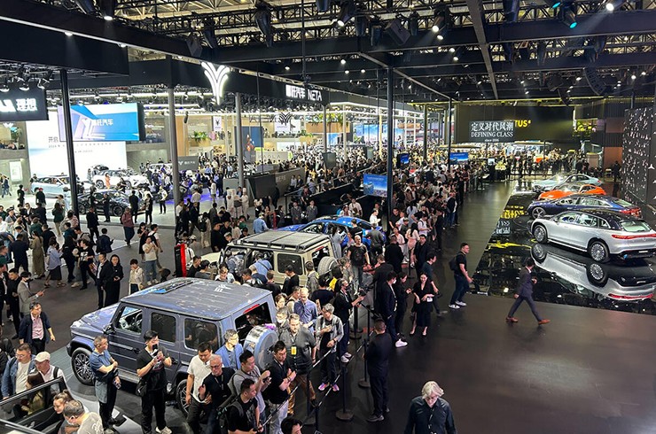 Auto China 2026 quy tụ nhiều hãng xe lớn thế giới với nhiều mẫu xe mới được trưng bày. Ảnh: Auto China