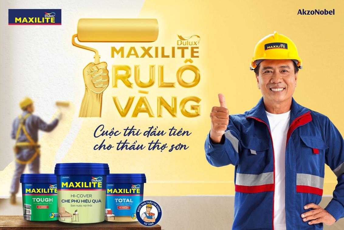 Maxilite - Rulô Vàng là cuộc thi đầu tiên dành riêng cho giới thầu thợ ngành sơn