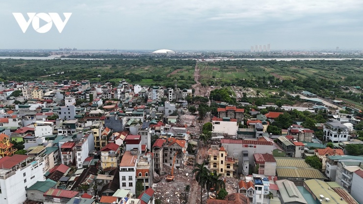 Mặt bằng sau giải phóng, hình thành hành lang tuyến đường mới.
