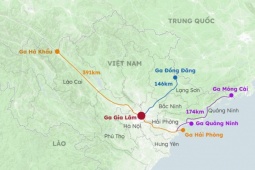 Ba tuyến đường sắt tốc độ cao kết nối với Trung Quốc