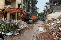 Giải tỏa mặt bằng ngõ 310 Nghi Tàm, tuyến kết nối cầu Tứ Liên lộ diện