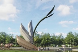 Cà Mau xây biểu tượng '3 hạt lúa' cao 24m, trị giá khoảng 20 tỷ đồng