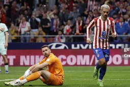 Video bóng đá Atletico - Bilbao: 5 bàn mãn nhãn, "chiến thư" gửi Arsenal (La Liga)