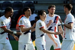 Video bóng đá Angers - PSG: 3 bàn và thẻ đỏ, tiến gần ngôi vương (Ligue 1)