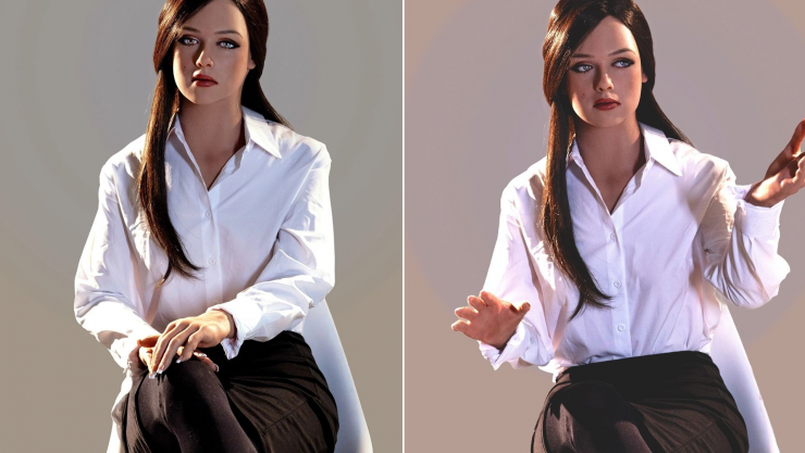 Robot Melody của Realbotix. Ảnh: Realbotix