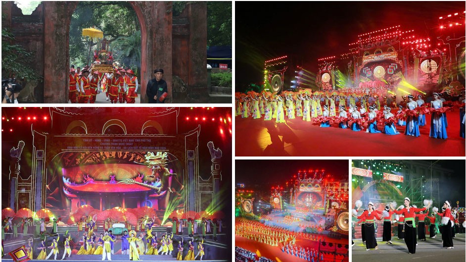 Lễ hội Đền Hùng năm nay mang đến nhiều trải nghiệm khó quên, rất tốt đẹp trong lòng du khách. Ảnh: N.H