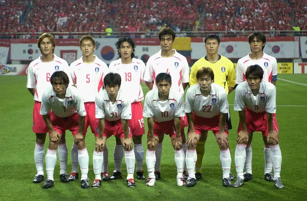Đội hình của ĐT Hàn Quốc trong trận đấu với Italia tại World Cup 2002