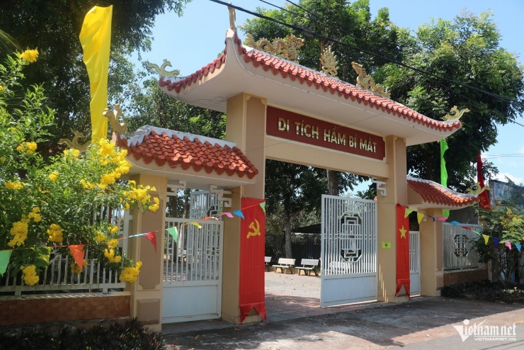 Di tích lịch sử cách mạng hầm bí mật Nguyễn Thị Đẹp. Ảnh: Quang Hưng