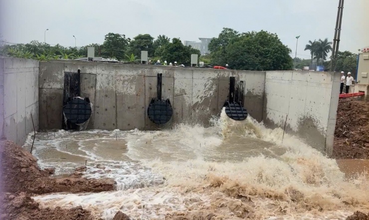 Các trạm bơm được kỳ vọng sẽ giải quyết tình trạng ngập úng của Hà Nội. &nbsp;