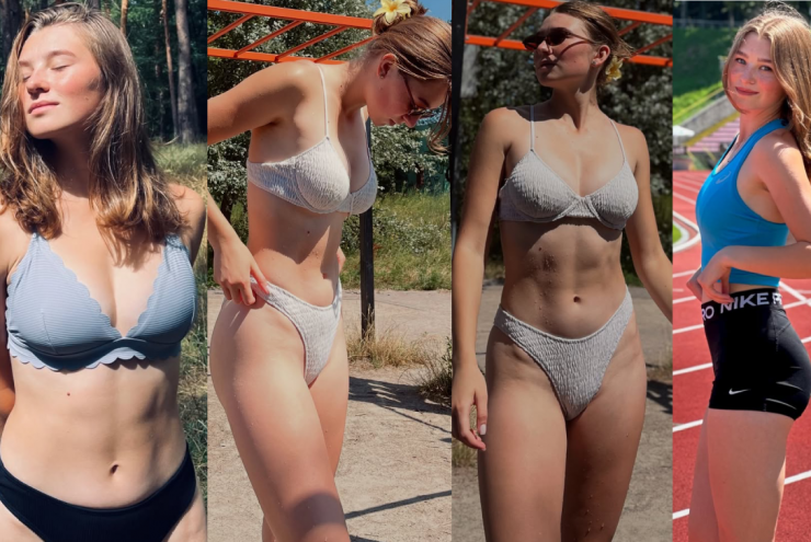 Thiên thần nhảy xa diện bikini "đốt cháy" ánh nhìn, vóc dáng cực chuẩn mực