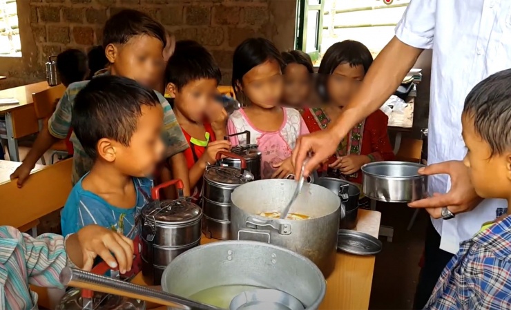 Dự án ''Nuôi em'' hiện đang hỗ trợ hơn 40.000 em. Ảnh: Chụp màn hình