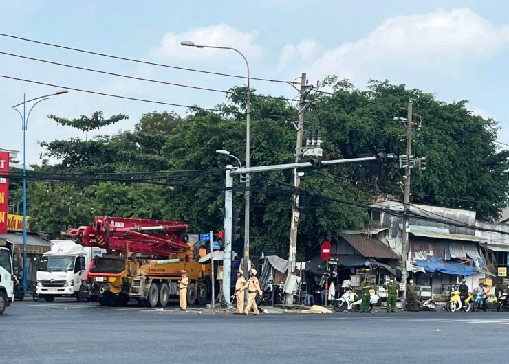 Hiện trường vụ tai nạn. Ảnh: CH