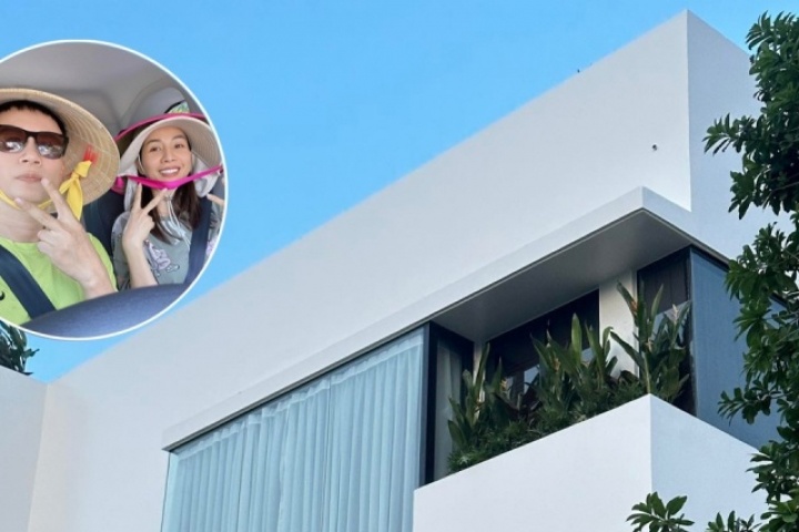 Ảnh sao 28/4: Vợ chồng Hoàng Bách đi mua cây trang trí biệt thự mới ven đô