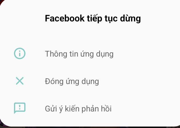 Ứng dụng Facebook trên điện thoại đang gặp lỗi