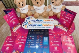 Mua vé pháo hoa Đà Nẵng được tặng gấu bông xinh xắn