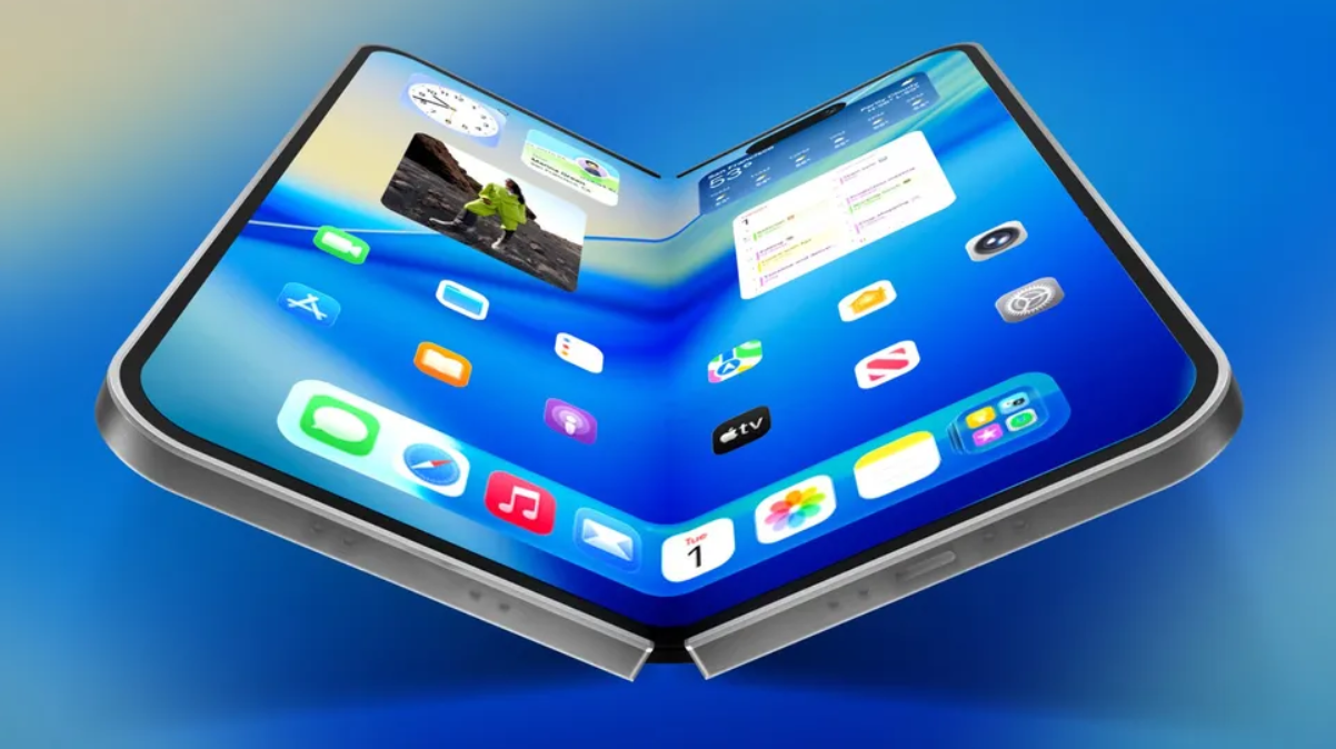 Ảnh concept iPhone màn hình gập.
