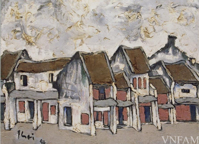 "Phố Hàng Mắm" của tác giả Bùi Xuân Phái