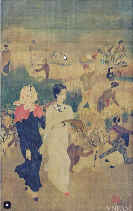 "Đi chợ tết" của tác giả Nguyễn Tiến Chung