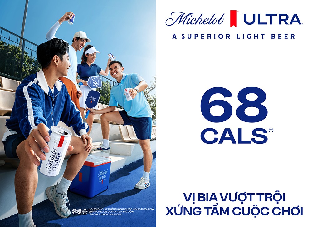 Michelob ULTRA đến với người tiêu dùng Việt Nam cùng tinh thần độc đáo “Vị bia vượt trội - Xứng tầm cuộc chơi”