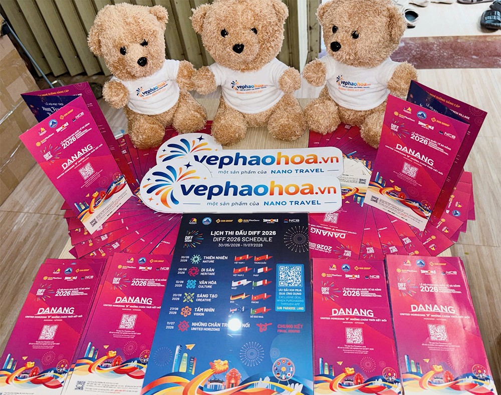 Mua vé pháo hoa Đà Nẵng được tặng gấu bông xinh xắn - 2