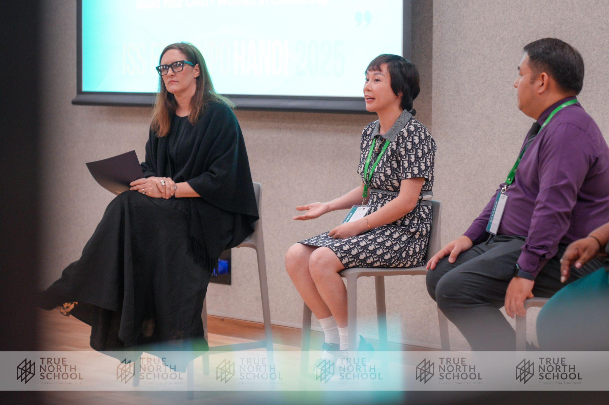 Chị Tammy Bùi (COO trường quốc tế True North) trong buổi hội thảo cùng các Lãnh đạo trường quốc tế tại Hà Nội