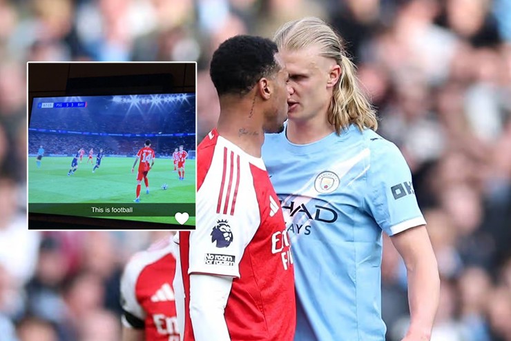 Haaland mỉa mai Arsenal sau trận PSG - Bayern 9 bàn