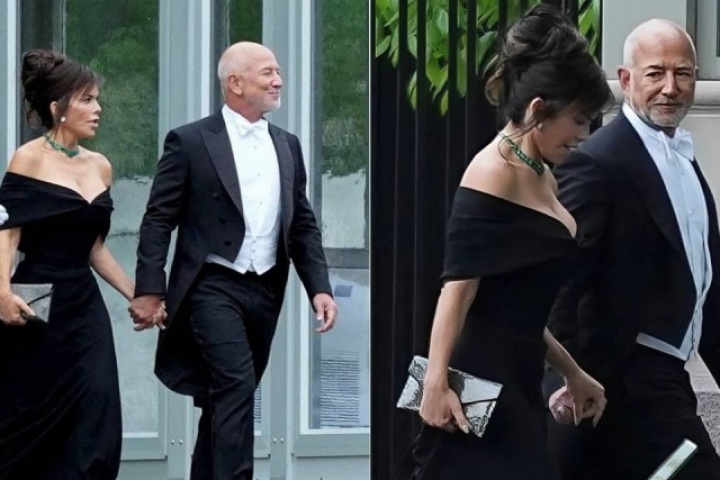 Lauren Sanchez diện đầm xẻ sâu dự tiệc ở Nhà Trắng