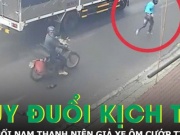 Màn truy đuổi nghẹt thở nam thanh niên vờ mua hàng rồi cuỗm vàng bỏ chạy