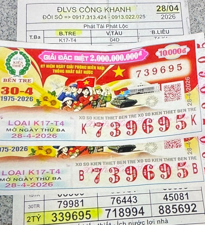 Sáng 29-4, xuất hiện nhiều người trúng xổ số miền Nam - 3