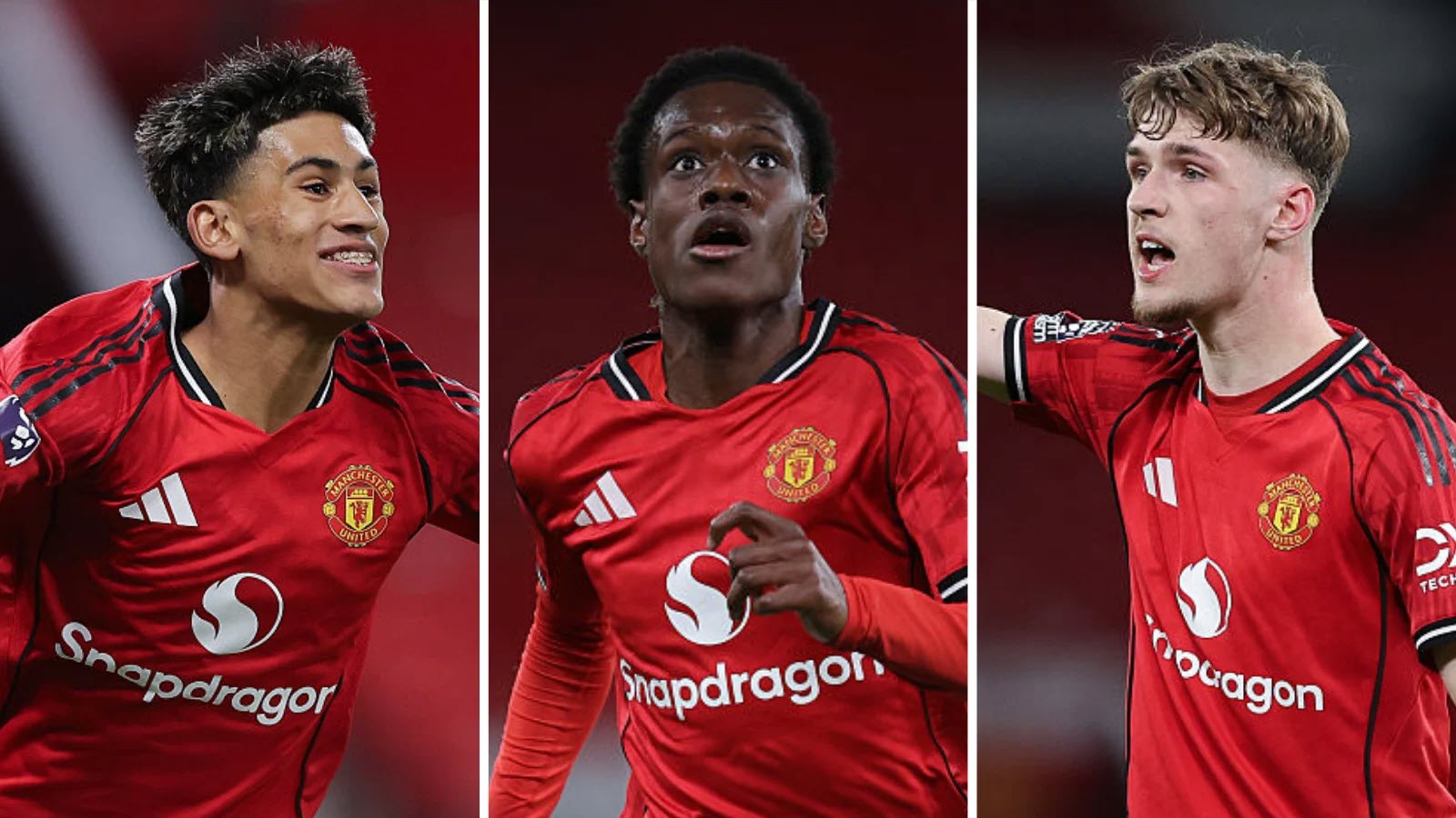 Từ trái sang: JJ Gabriel, Bendito Mantano và Tyler Fletcher