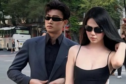 Ảnh sao 29/4: Quốc Trường làm vệ sĩ hộ tống Ngọc Trinh ra phố