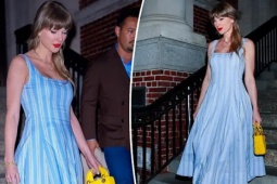 Taylor Swift được khen khi phối đầm hè giản dị với túi cao cấp
