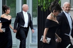 Lauren Sanchez diện đầm xẻ sâu dự tiệc ở Nhà Trắng