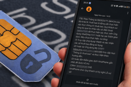 Thuê bao đang bị 'dội bom' thông báo xác thực thuê bao