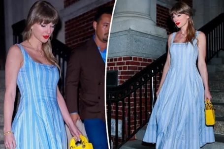 Taylor Swift được khen khi phối đầm hè giản dị với túi cao cấp