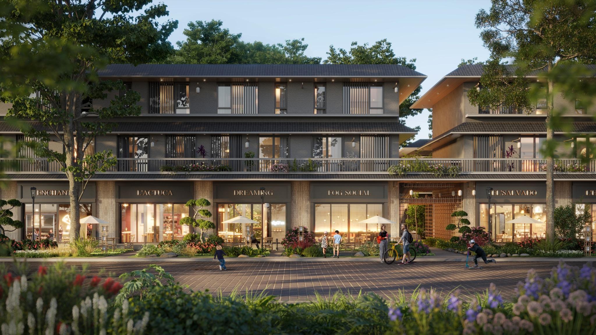 Không gian shoptel thấp tầng kết hợp kinh doanh – sinh hoạt