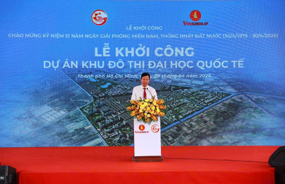 Ông Lê Khắc Hiệp – Phó Chủ tịch Tập đoàn Vingroup phát biểu tại sự kiện