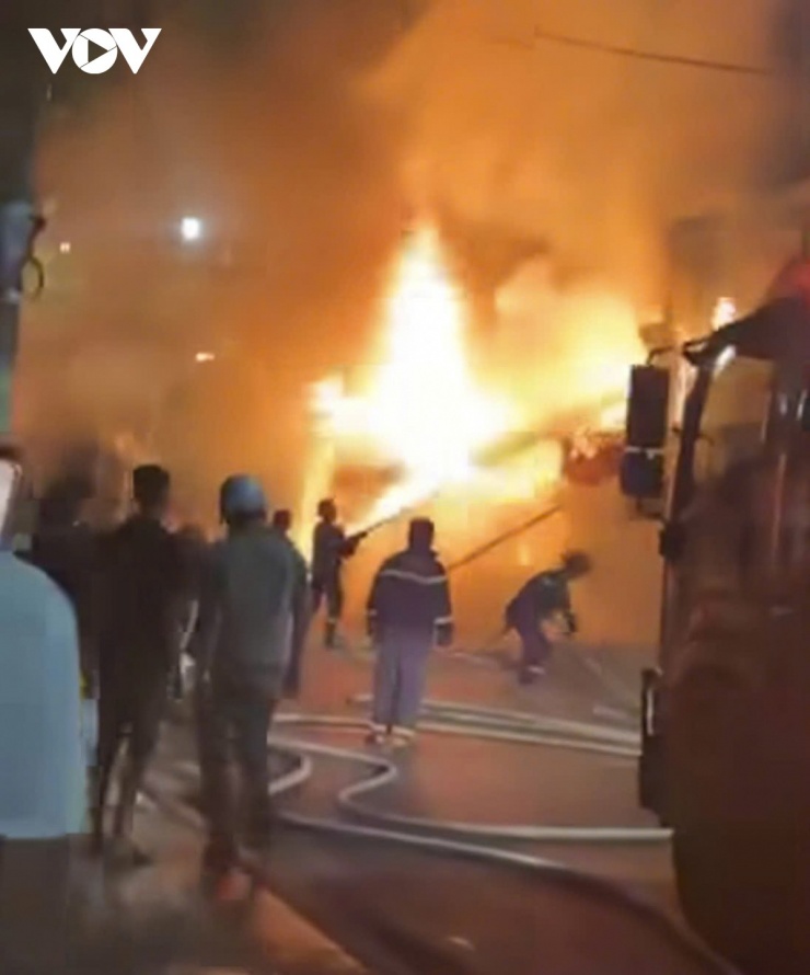 Hiện trường vụ cháy làm 2 người thiệt mạng