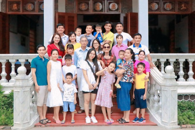 Đại gia đình sum họp tại Cần Thơ dịp 2/9/2022. Ảnh: Gia đình cung cấp